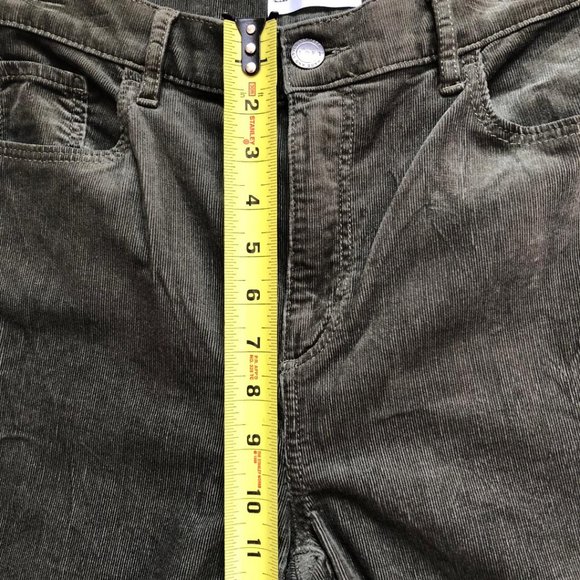 LOFT, Olive Green/Sage Green, Hi-Rise, tapered ankle, Corduroy, Pants, Size 29/8 - Picture 6 of 8
